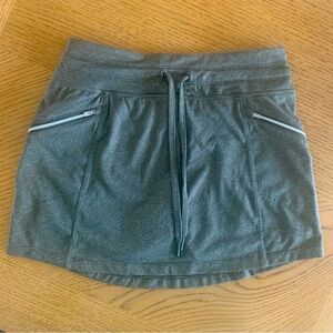 Kyodan skort size xs with drawstring waist, front pockets, khaki green